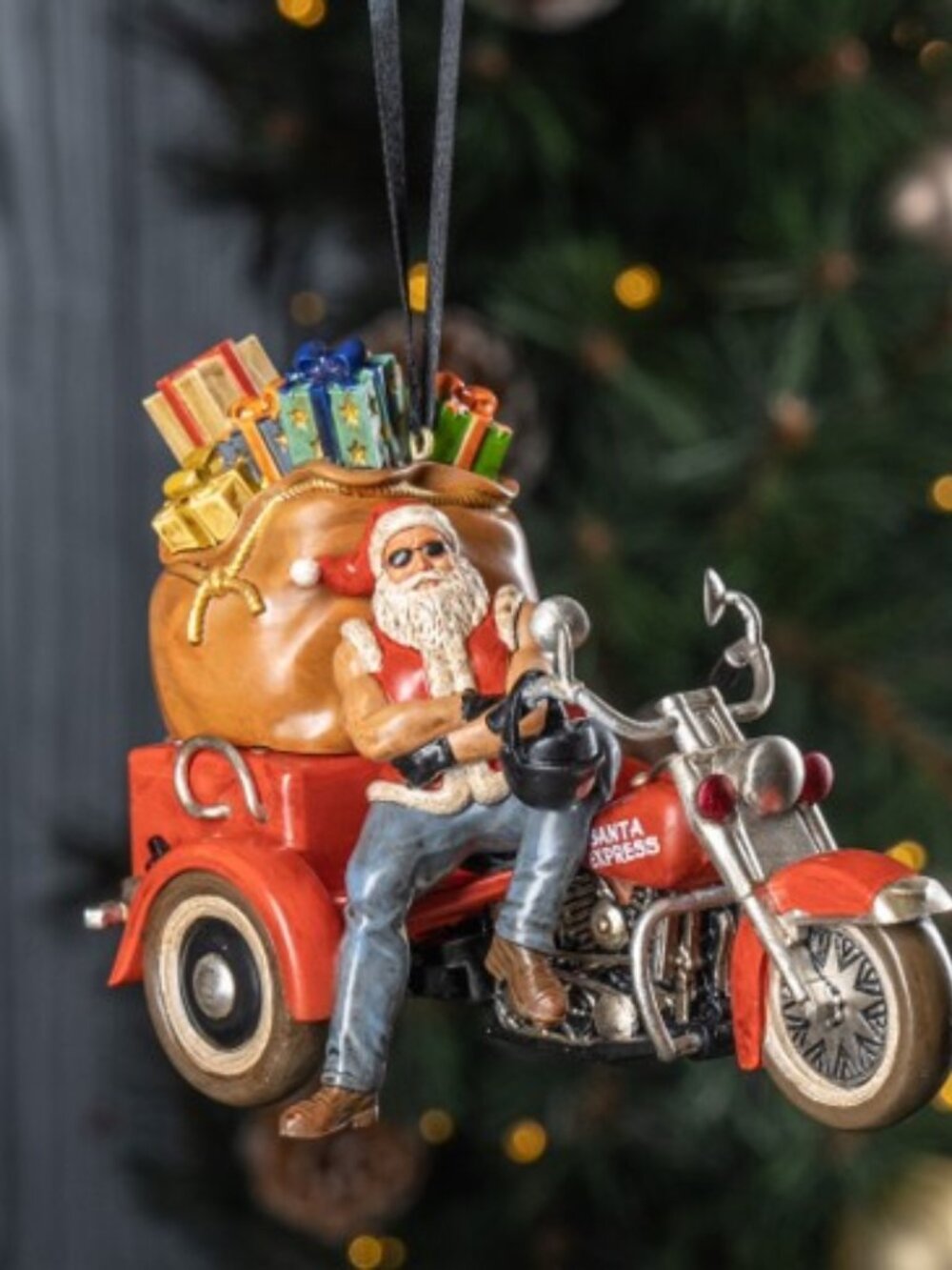 HARLEY-DAVIDSON 2025 BIKER SANTA ORNAMENT